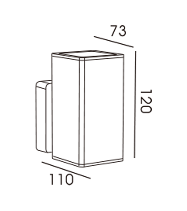 Single Head Square Wall Lamp HR60335 Single Head Square Wall Lamp HR60335