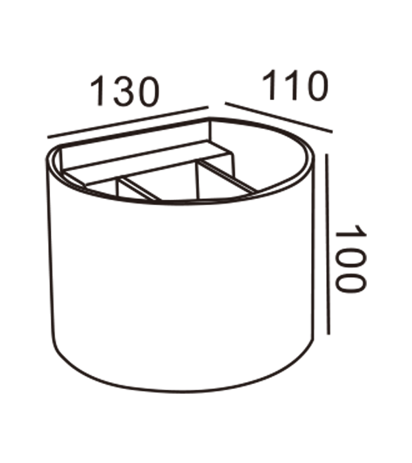 130 Semi Circle Two Way Dimming Wall Lamp HR60431-G9 130 Semi Circle Two Way Dimming Wall Lamp HR60431-G9