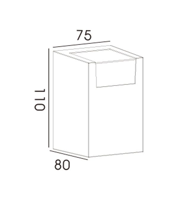 75 Square Decorative Transparent One-Way Wall Lamp HR60231 75 Square Decorative Transparent One-Way Wall Lamp HR60231