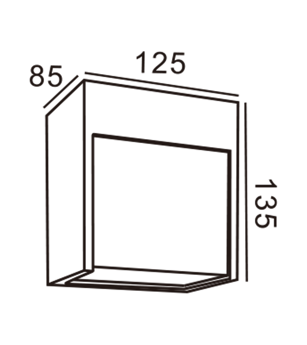 125 Square Wall Lamp HR60421 125 Square Wall Lamp HR60421