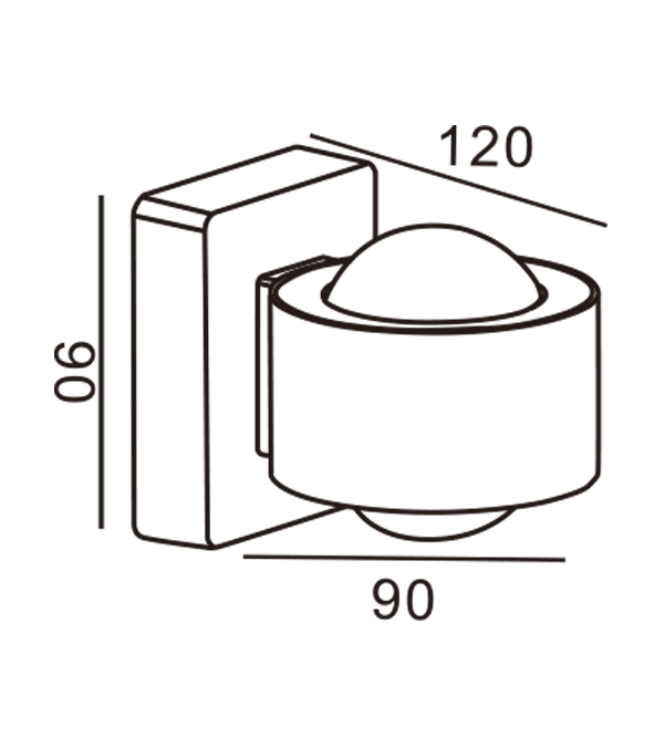 Double Head Specific Lamp Effect Circular Wall Lamp HR60471 Double Head Specific Lamp Effect Circular Wall Lamp HR60471