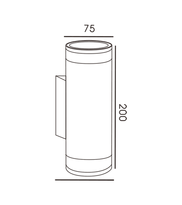 75 Pipe Double Deck Double Head PAMM Cover Wall Lamp HR60278 75 Pipe Double Deck Double Head PAMM Cover Wall Lamp HR60278