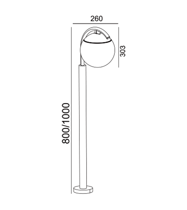 Parrot Round Glass Garden Light HR60691-800 Parrot Round Glass Garden Light HR60691-800