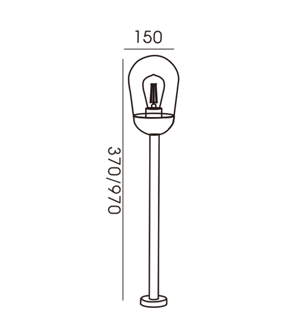 150 Rocket Head Glass Covered Garden Lights HR60111-970 150 Rocket Head Glass Covered Garden Lights HR60111-970
