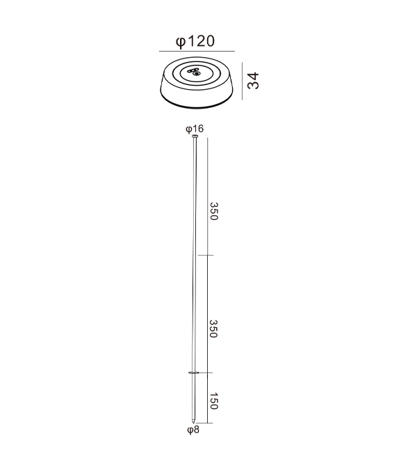 735 High Flat Rechargeable Lamp HR95054-735 735 High Flat Rechargeable Lamp HR95054-735