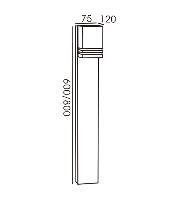 75 Square Decorative Transparent One-Way Garden Lights HR60237-800 75 Square Decorative Transparent One-Way Garden Lights HR60237-800