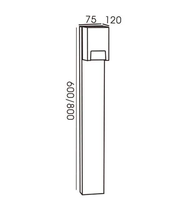 H Type One-Way Garden Light HR60231-600 H Type One-Way Garden Light HR60231-600
