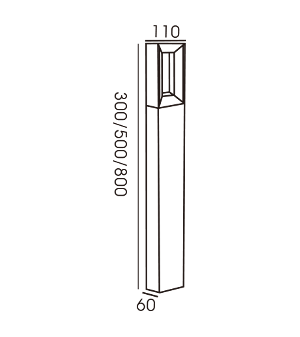 110 Quad Slope Light Garden Light HR60092-800 110 Quad Slope Light Garden Light HR60092-800