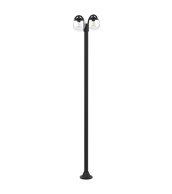 Double Head Round Glass Ilaw sa Hardin HR60693 Double Head Round Glass Ilaw sa Hardin HR60693