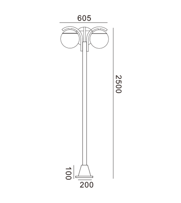 Tatlong Round Glass Garden Lights HR60694 Tatlong Round Glass Garden Lights HR60694