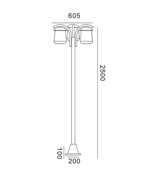 Tatlong Flat Top Garden Lights HR60704 Tatlong Flat Top Garden Lights HR60704